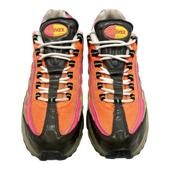 Nike Air Max 95 360 Neon Rainbow Athletic Training Shoes Men’s 8 - Picture 3 of 14